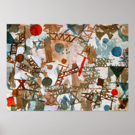 Póster Klee - Pensamientos de la batalla