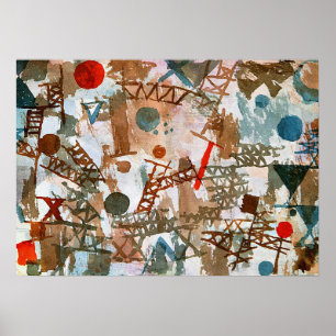 Póster Klee - Pensamientos de la batalla