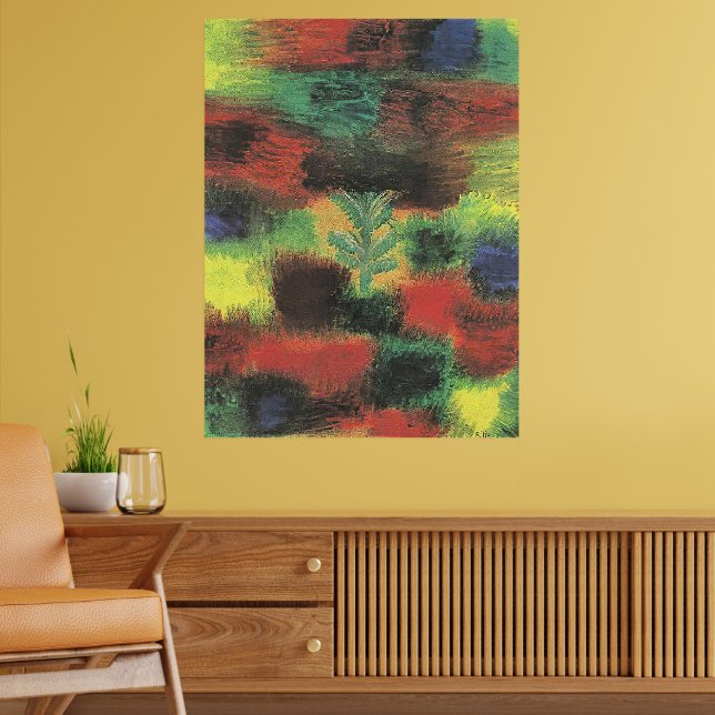 Póster Klee - Pequeño árbol entre arbustos (Salón 2)