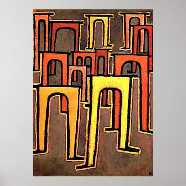 Póster Klee - Revolución del viaducto (Frente)