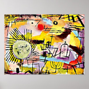 Póster Klee - Rising Sun