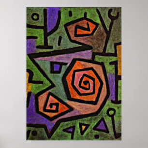 Póster Klee - Rosas heroicos