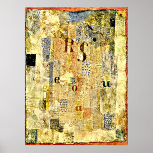 Póster Klee - Tela vocal de la cantante Rosa Silber