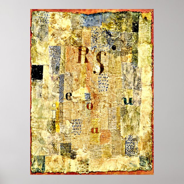 Póster Klee - Tela vocal de la cantante Rosa Silber (Frente)