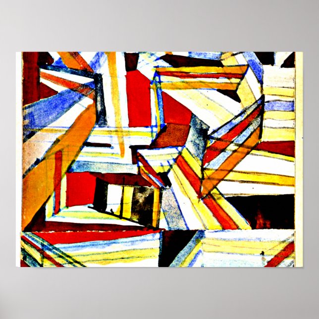 Póster Klee - Transparente en perspectiva cultivada (Frente)