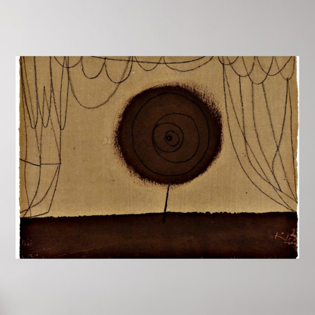 Póster Klee: Una flor actúa (Frente)