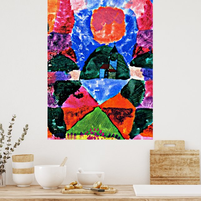 Póster Klee - Una presión de Tegernsee (Cocina)