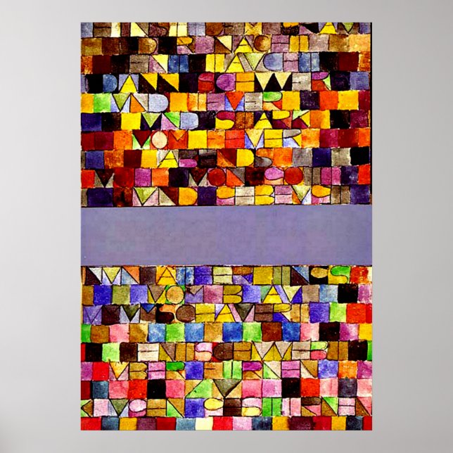 Póster Klee - Una vez emergió del grito de la noche (Frente)
