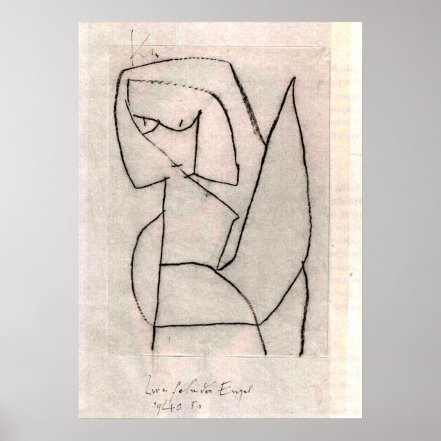Póster Klee - Zweifelnder Engel (Frente)