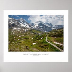 Póster Kleine Scheidegg, Suiza - Pared Print