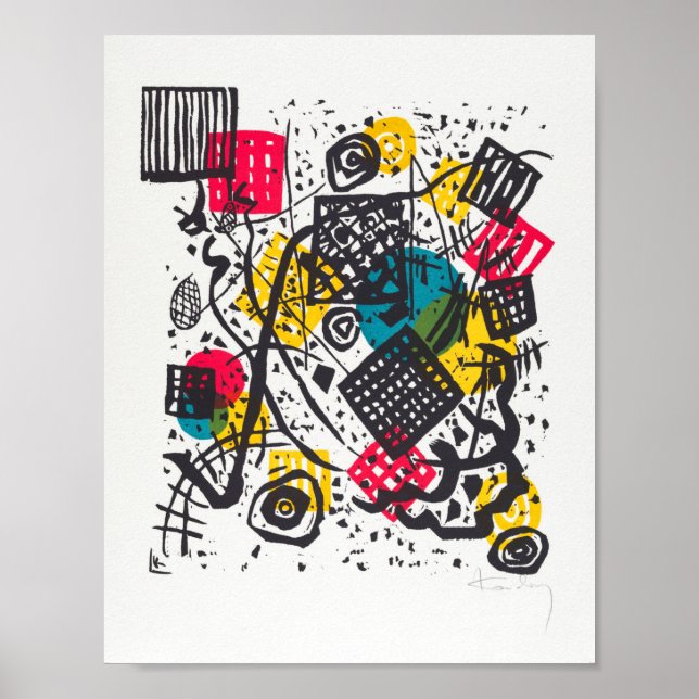 Póster Kleine Welten V (Small Worlds V) Wassily Kandinsky (Frente)