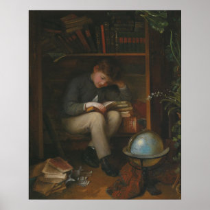 Póster Kleiner Bücherwurm de Ein