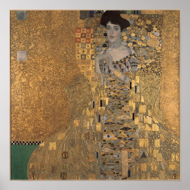 Póster Klimt: Adele Bloch-Bauer I, 1907 (Frente)