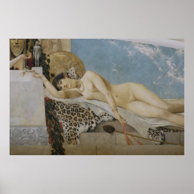 Póster Klimt: Altar de Dionisos (detalle), 1886-1887 (Frente)