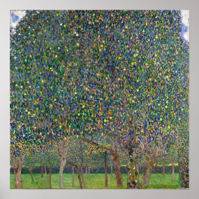Póster Klimt - Árbol de peras (Frente)