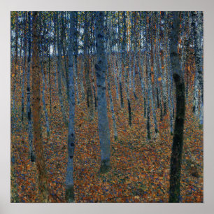 Póster Klimt - Arboleda