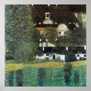 Póster Klimt - Cámara del Castillo en Attersee 1909