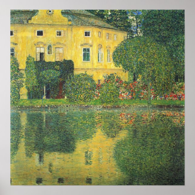 Póster Klimt - Cámara Del Castillo En El Attsee 1910 (Frente)