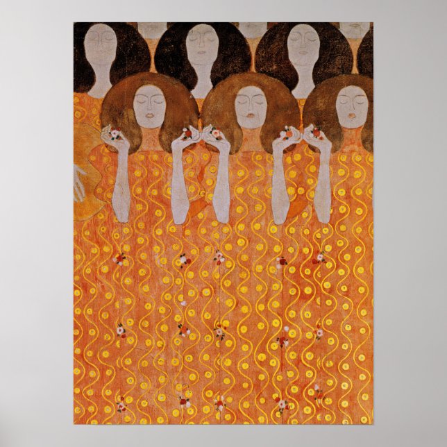 Póster Klimt - Coro Del Gel De Paradiente (Frente)