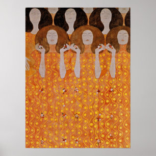 Póster Klimt - Coro del Paradies Gel