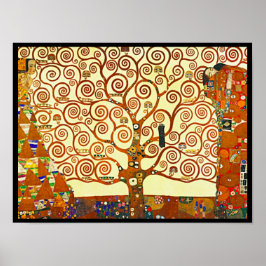 Póster Klimt El árbol de la vida,