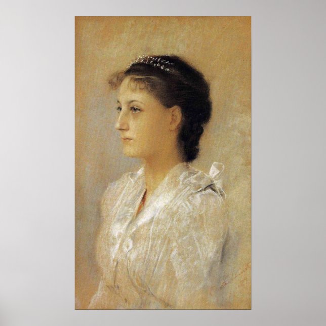 Póster Klimt - Emilie Floge 1891 (Frente)