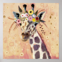 Klimt Giraffe | Adornadas En Flores