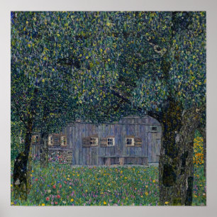 Póster Klimt - Granja en Alta Austria 1911