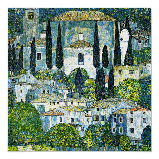 Póster Klimt - Iglesia en Cassone (Anverso)