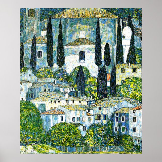 Póster Klimt - Iglesia en Cassone (Frente)