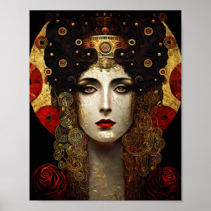 Póster Klimt inspiró a la reina diosa