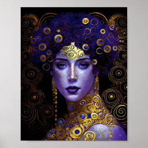 Póster Klimt inspiró al Poster de la Reina Diosa