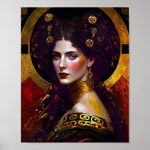 Póster Klimt inspiró al Poster de la Reina Diosa