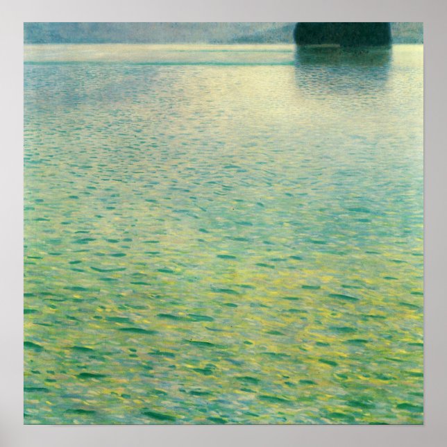 Póster Klimt - Isla En El Attersee 1902 (Frente)