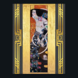Póster Klimt Judith Salome Art Nouveau Deco restaurado<br><div class="desc">Las mejores pinturas de la historia,  restauradas digitalmente,  iluminadas y coloreadas por hoy. El Judith II (Salome) fue pintado en 1909 por Gustav Klimt en un estilo Art Nouveau (moderno).</div>
