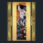 Póster Klimt Judith Salome Art Nouveau Deco restaurado<br><div class="desc">Las mejores pinturas de la historia,  restauradas digitalmente,  iluminadas y coloreadas por hoy. El Judith II (Salome) fue pintado en 1909 por Gustav Klimt en un estilo Art Nouveau (moderno).</div>