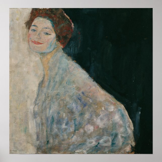 Póster Klimt - Lady In White (Frente)