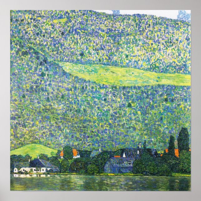Póster Klimt - Litzlberg Am Attersee (Frente)