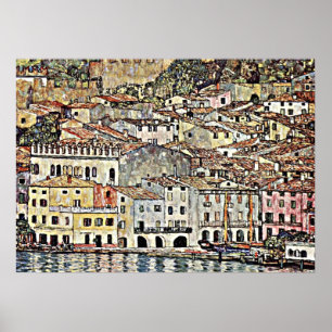 Póster Klimt - Malcesine en el lago Garda