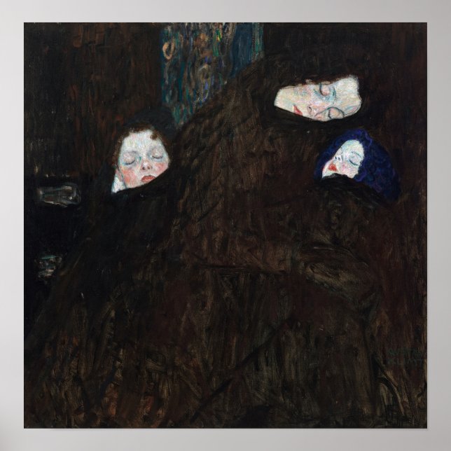 Póster Klimt - Mother With Two Children (Family) (Frente)