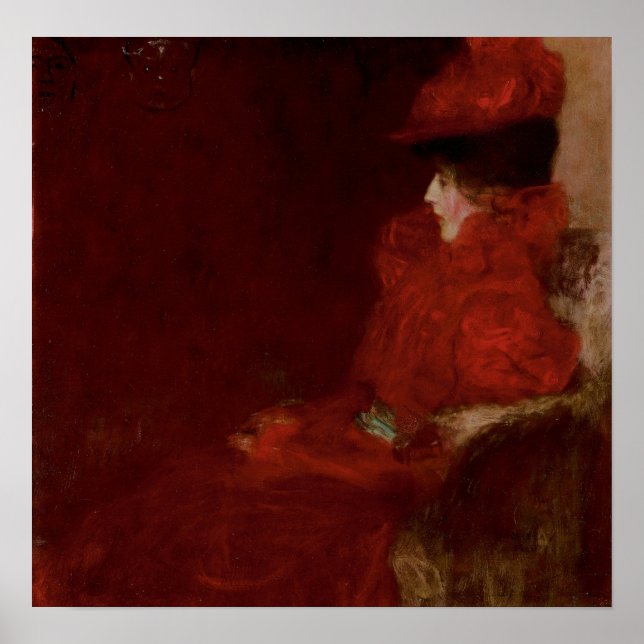 Póster Klimt - Mujer en un sillón 1897 (Frente)