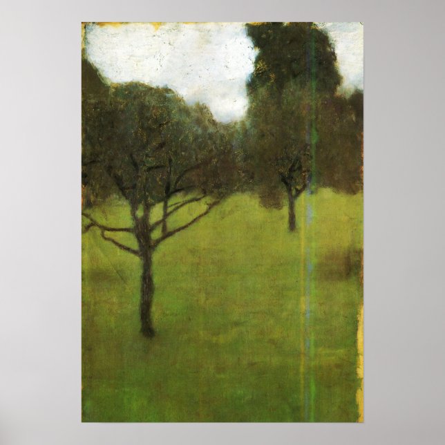 Póster Klimt - Orchard 1896 (Frente)