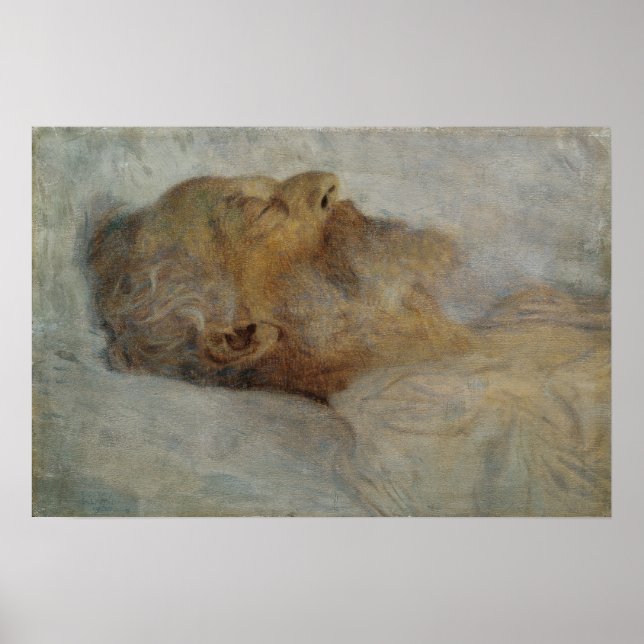 Póster Klimt - Viejo En La Cama De La Muerte (Frente)