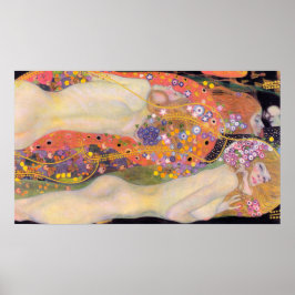 Póster Klimt's Water Serpents II