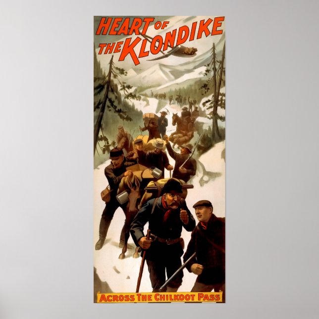 PÓSTER KLONDIKE GOLD RUSH 1897 (Frente)