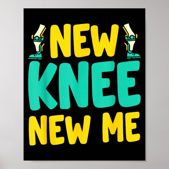 Póster Knee Replacement Recovery New Knee New Me After Su (Frente)