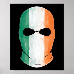 Póster Kneecap Tricolor Balaclava