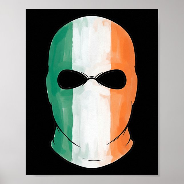 Póster Kneecap Tricolor Balaclava (Frente)