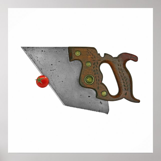 Póster knife and tomato (Frente)