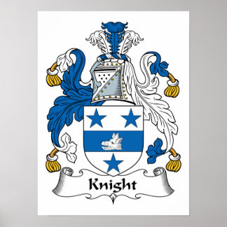 Póster Knight Family Crest